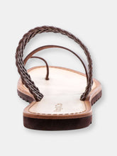 Load image into Gallery viewer, Zina Braided Leather Flat Sandal