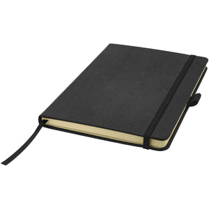 JournalBooks Wood-Look Notebook (Solid Black) (8.4 x 5.6 x 0.6 inches)