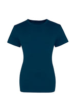 Load image into Gallery viewer, AWDis Just Ts Womens/Ladies The 100 Girlie T-Shirt (Ink Blue)