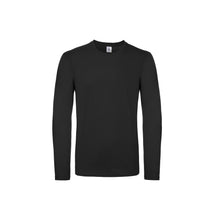 Load image into Gallery viewer, B&amp;C Mens E150 Long Sleeve T-Shirt (Black)