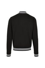 Load image into Gallery viewer, Build Your Brand Mens Basic College Jacket (Black/White)