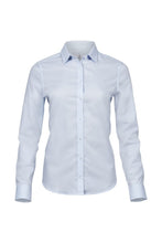 Load image into Gallery viewer, Tee Jays Womens/Ladies Stretch Luxury Long Sleeve Poplin Shirt (Light Blue)