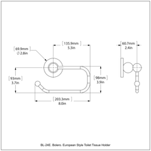 Load image into Gallery viewer, Bolero Collection European Style Toilet Tissue Holder