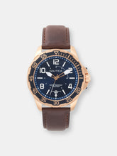 Load image into Gallery viewer, Nautica Watch NAPPLH003 Pilot House, Analog, Water Resistant, Date Display, 3 Hand Movement, Brown Leather Band, Blue