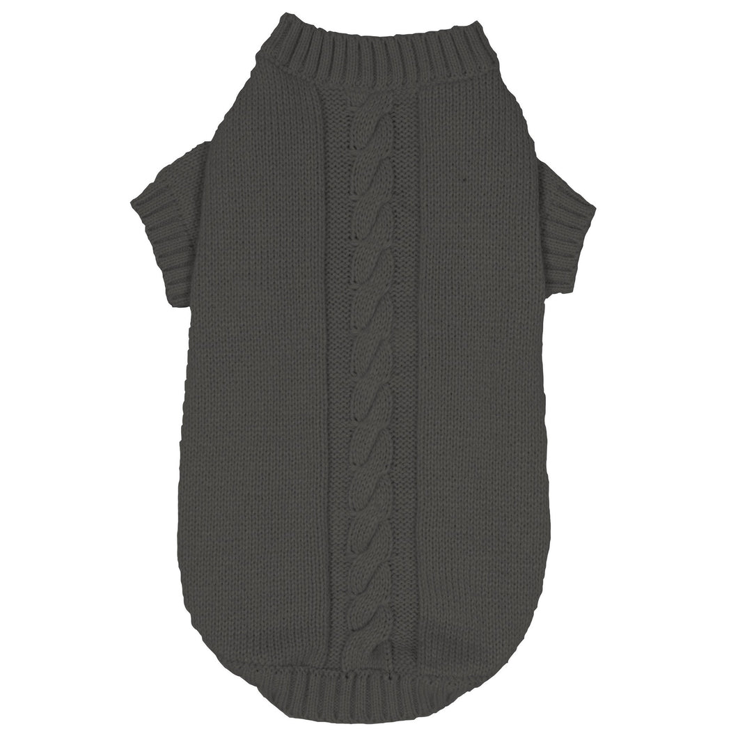 Banbury & Co Knitted Dog Jumper (Gray) (Medium)