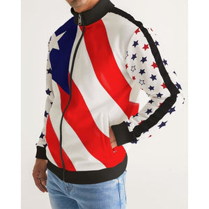 PR Flag Men's Stripe-Sleeve Track Jacket