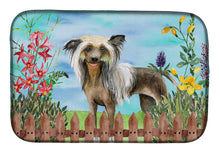 Load image into Gallery viewer, 14 in x 21 in Chinese Crested Spring Dish Drying Mat