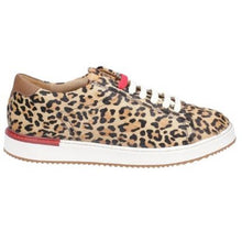 Load image into Gallery viewer, Womens/Ladies Sabine BouncePLUS Leather Lace Up Sneaker - Leopard