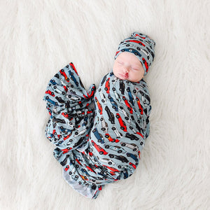 Miles Swaddle Beanie Set