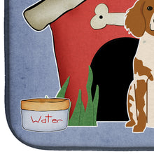 Load image into Gallery viewer, 14 in x 21 in Dog House Collection Brittany Spaniel Dish Drying Mat
