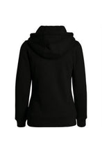 Load image into Gallery viewer, Build Your Brand Womens/Ladies Merch Hoodie (Black)