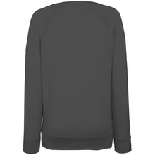 Load image into Gallery viewer, Fruit OF The Loom Ladies Fitted Lightweight Raglan Sweatshirt (240 GSM) (Light Graphite)