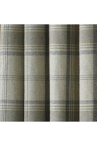 Riva Home Aviemore Checked Pattern Ringtop Curtains/Drapes (Natural) (90 x 72in (229 x 183cm))