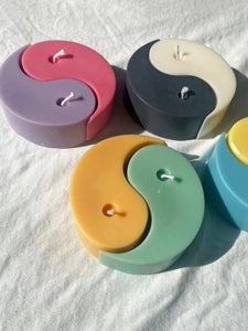 Small Yin Yang Shaped Soy & BeesWax Candle