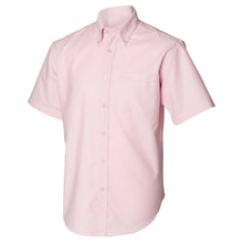 Load image into Gallery viewer, Henbury Mens Short Sleeve Classic Oxford Work Shirt (Pink)