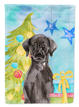 Load image into Gallery viewer, 11 x 15 1/2 in. Polyester Black Labrador Christmas Garden Flag 2-Sided 2-Ply
