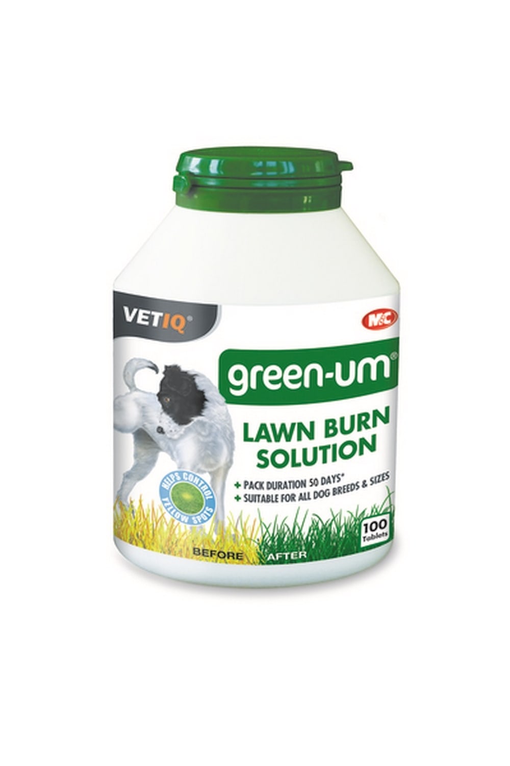 VetIQ Green-UM Lawn Burn Solution Tablets For Dogs (May Vary) (175 Tablets)