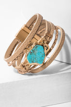 Load image into Gallery viewer, Braided Turquoise Bracelet