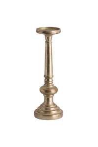 Antique Brass Effect Tall Candle Holder, Antique Brass - One Size