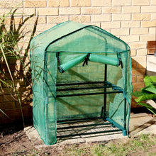 Load image into Gallery viewer, Portable 2-Tier Mini Greenhouse for Outdoors with Cover