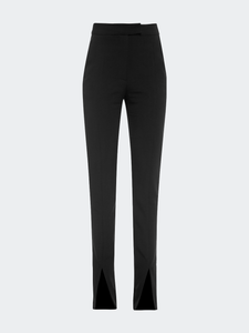 Slit Front Cigarette Pant In Black