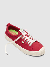 Load image into Gallery viewer, OCA Low Red Canvas Sneaker Women