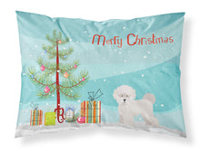 Load image into Gallery viewer, Bichon Fris� Christmas Tree Fabric Standard Pillowcase