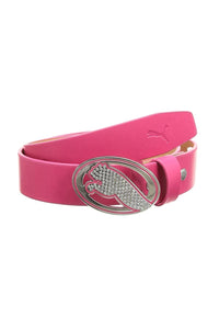 Womens/Ladies Regent Fitted Leather Belt - Pink