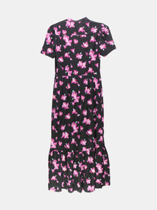 A.L.C. Women's Black / Purple Floral Long Dress - S(2-4)