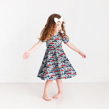 Load image into Gallery viewer, Miles Short Sleeve Twirl Dress