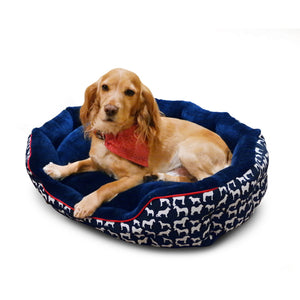 Whitaker Stanbury Dog Bed (Navy) (Small)