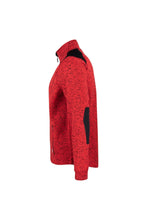 Load image into Gallery viewer, Projob Mens Heathered Fleece Jacket (Red)
