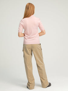 Polo Short Sleeve T-Shirt - Pink Blush