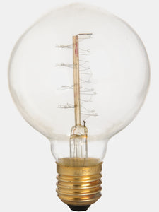 Edison Fillament Round Globe Bulb - Clear - One Size