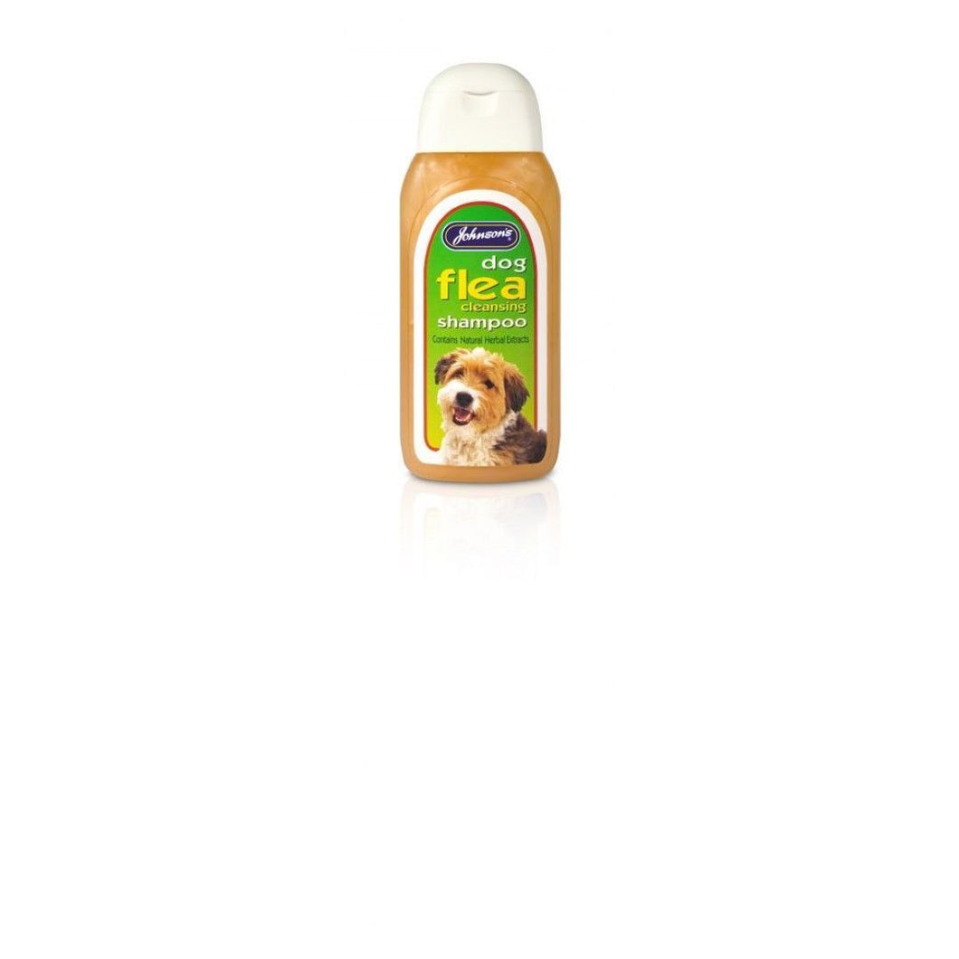 Johnsons Dog Flea Cleansing Liquid Shampoo (May Vary) (4.4 fl oz)