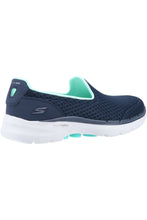 Load image into Gallery viewer, Womens/Ladies GOwalk 6 Big Splash Walking Shoes - Navy/Turquoise
