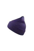 Load image into Gallery viewer, Atlantis Wind Double Skin Beanie With Turn Up (Purple)