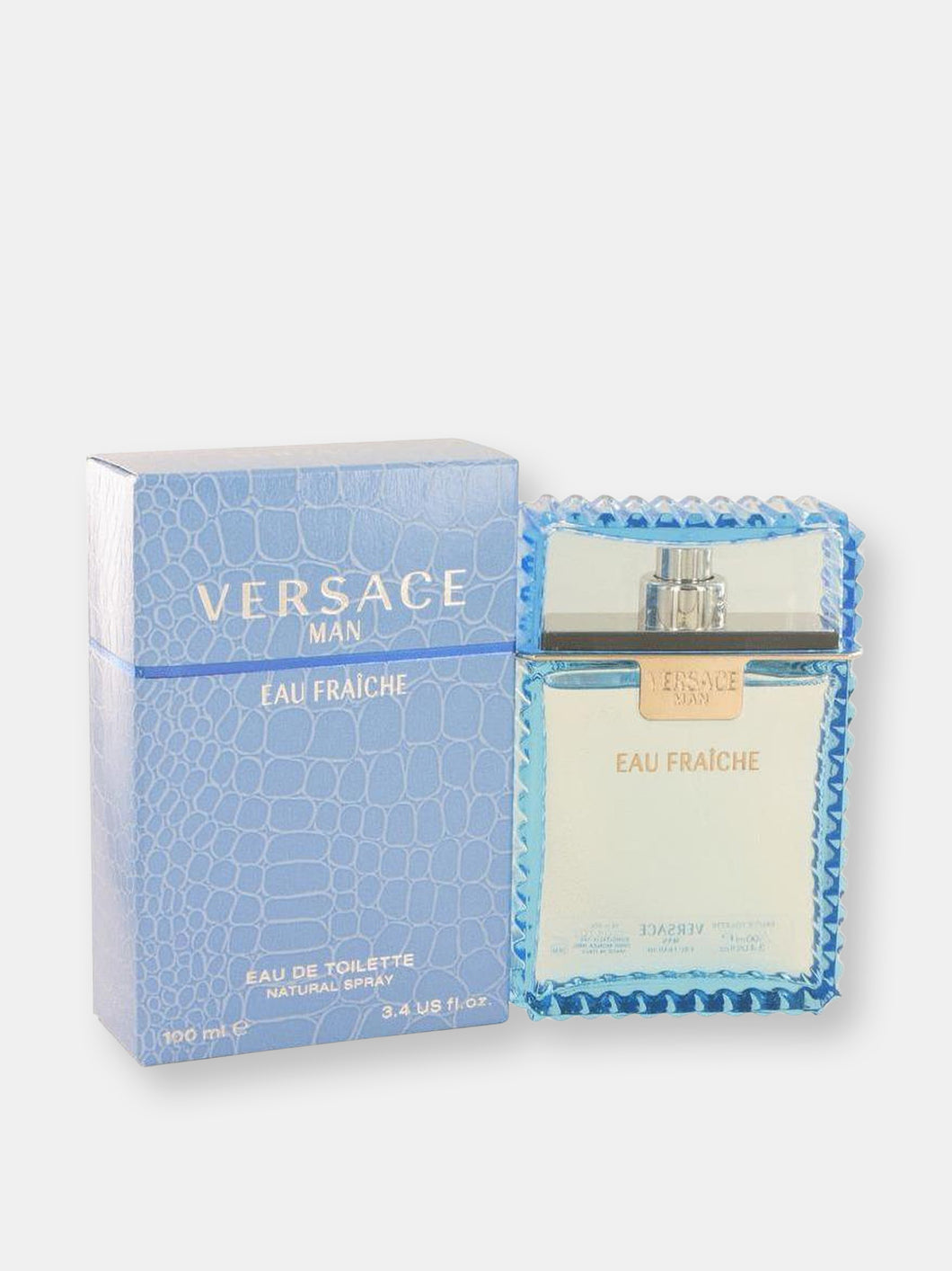 Versace Man by Versace Eau Fraiche Eau De Toilette Spray (Blue) 3.4 oz