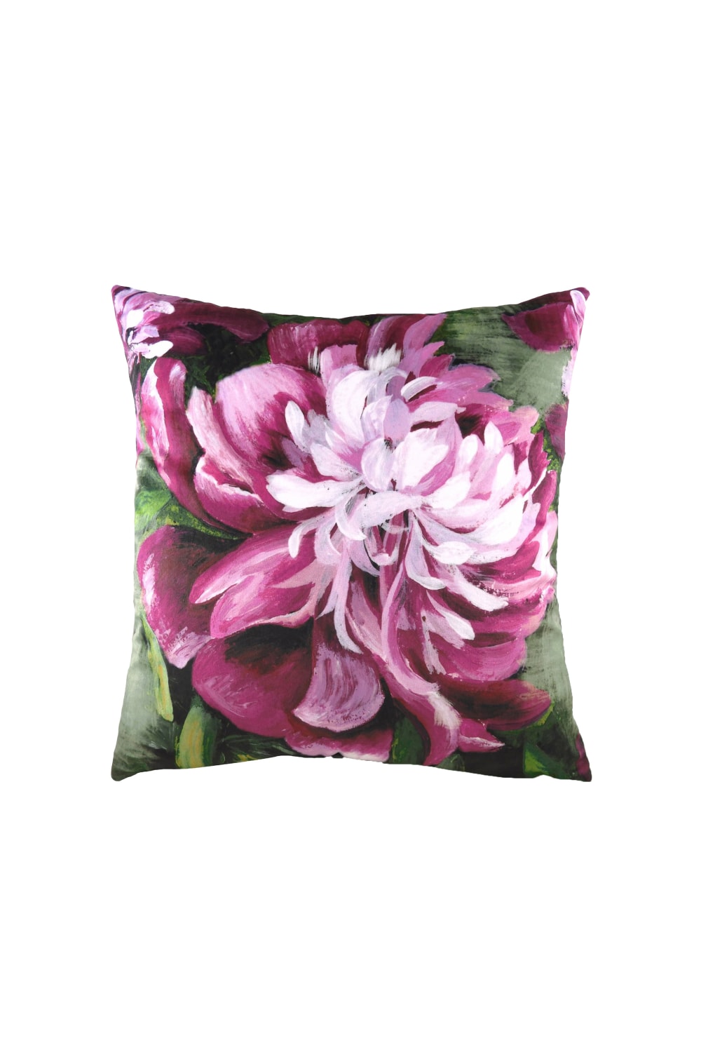 Evans Lichfield Winter Florals Peony Throw Pillow Cover