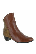 Load image into Gallery viewer, Riva Womens/Ladies Armadillo Pitone Leather Zip Up Ankle Boots