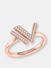 Load image into Gallery viewer, Visionary IV Open Diamond Ring in 14K Rose Gold Vermeil on Sterling Silver