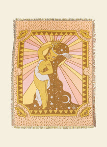 Celestial Virgo Woven Blanket