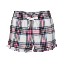 Load image into Gallery viewer, Skinnifit Womens/Ladies Tartan Shorts (White/Pink Check)
