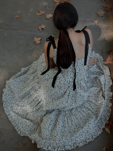 Mirabelle Dress in Dark Floral Mist
