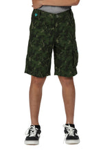 Load image into Gallery viewer, Regatta Kids Shorewalk Multi Pocket Shorts (Racing Green Camo)