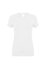 Load image into Gallery viewer, Skinni Fit Womens/Ladies Feel Good Stretch Short Sleeve T-Shirt (White)