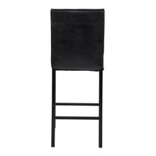 Load image into Gallery viewer, Jemez 40.75 in. Metal and Black Full Back Metal Frame Dining Bar Stool with Faux Leather Seat - Set of 4