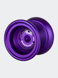 Roadrunner Yo-Yo, Unresponsive Expert Level Yo-Yo, Concave Bearing and Aluminum Body, Purple