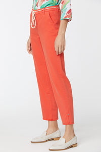 Relaxed Trouser Pants - Orange Poppy