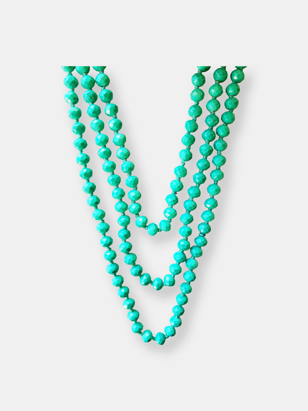 Sea Green Crystal Beaded Necklace